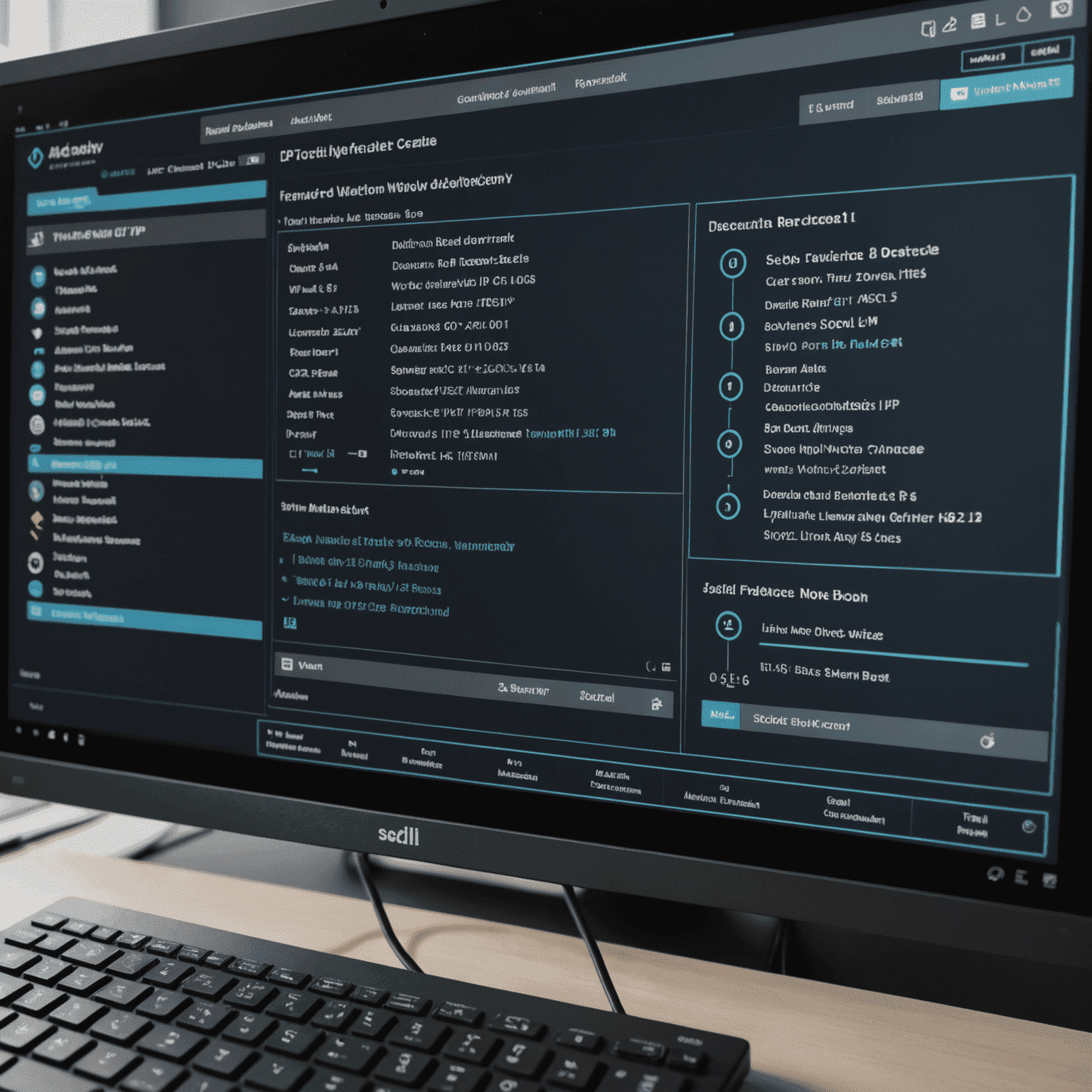 Interface d'Advanced IP Scanner montrant un scan de réseau en cours avec une liste de périphériques détectés